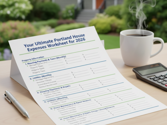 portland house expenses worksheet
